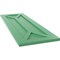 Ekena Millwork True Fit PVC San Carlos Mission Style Fixed Mount Shutters, Lilly Pads, 15W x 53H, PR TFP001SC15X053LP - alternate 10